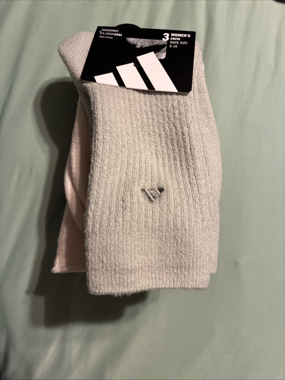 Adidas ladies crew socks 3 pairs Sz 5-10